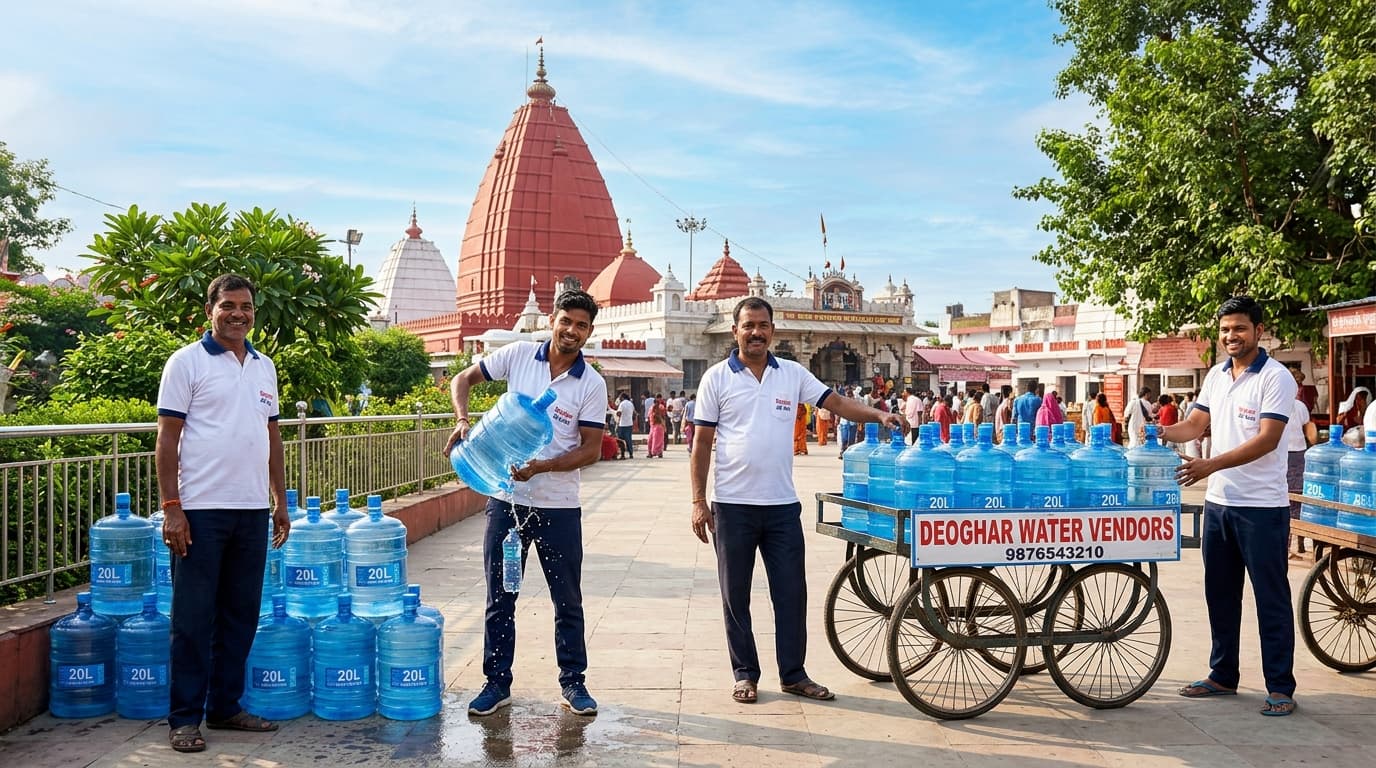 देवघर जल विक्रेता दल एवं बाबा बैद्यनाथ मंदिर परिसर
