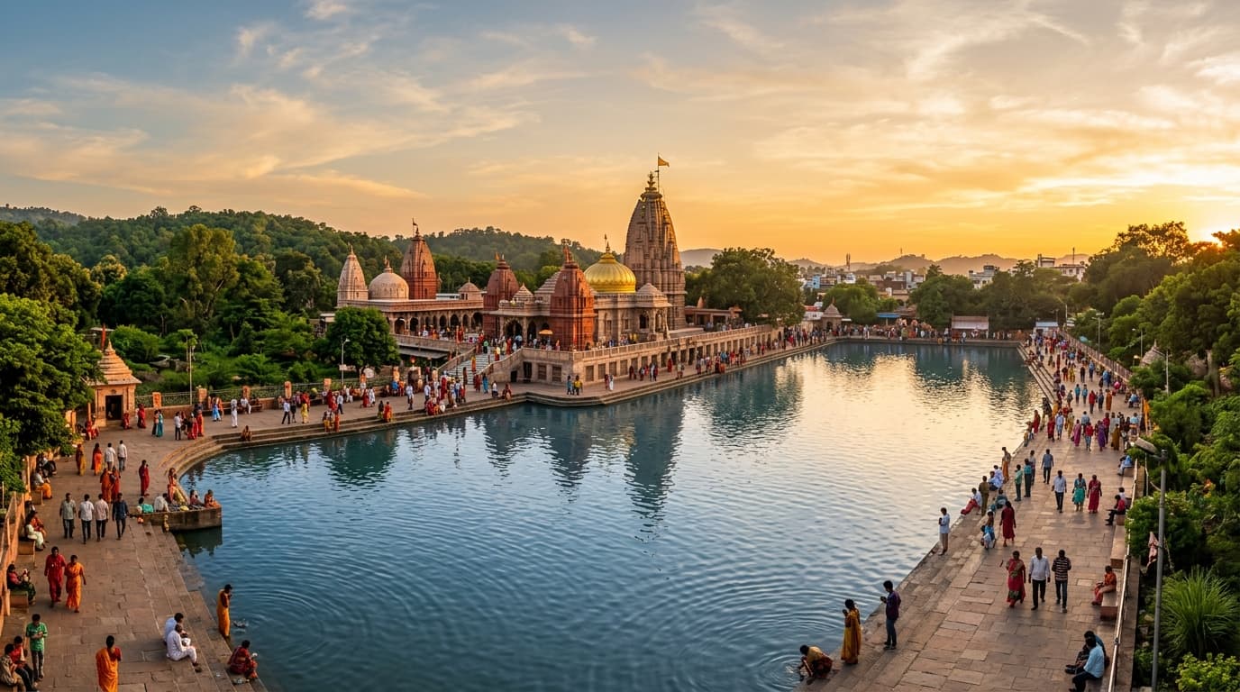 पवित्र शिवगंगा एवं देवघर नगर विहंगम दृश्य